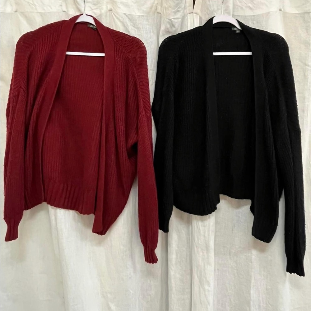 Target Cardigans (Both size Medium) One is maroon and one is black.